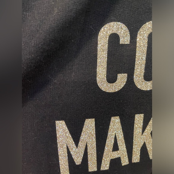 Coffee makes me happy black sweatshirt - Picture 6 of 8